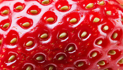 texture of a strawberry's surface