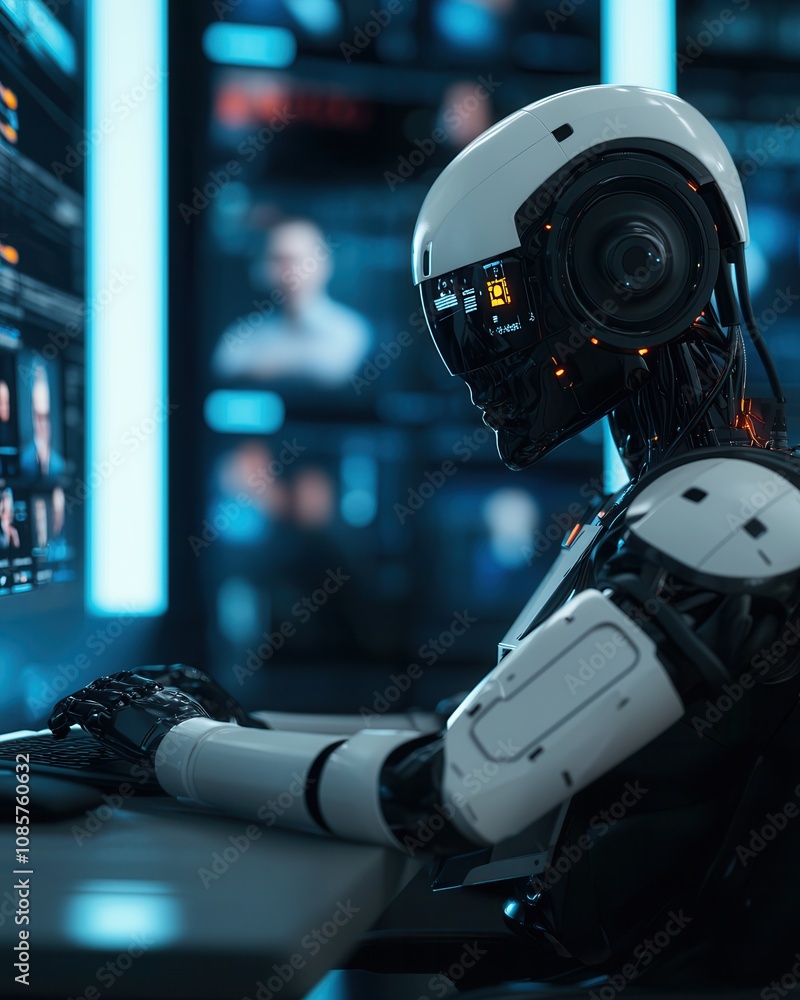 Poster future robots transforming human resource management in technology-driven environments
