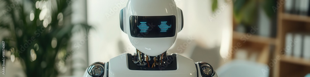 Poster future of human resource management robots transforming workspaces technology innovation