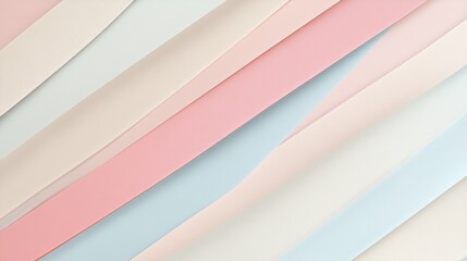 Fototapeta premium Softly Colored Paper Strips in Pastel Shades Creating a Lively and Textured Background with a Playful Aesthetic for Design and Art Projects