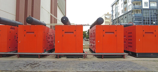 Reliable power plants, generators used in emergencies, providing backup electricity.