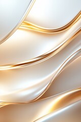 Abstract luxury background with flowing metallic waves and sleek lines creating a rich elegant atmosphere