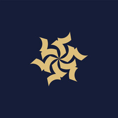 rotating object logo vector design