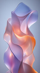 Obraz premium vibrant abstract design featuring smooth wavy gradients in vivid colors, creating a dynamic and energetic feel. Perfect for themes of creativity, modernity, and fluidity in digital art