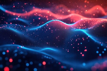 blue and red, Digital background for tech, AI, data, audio, graphics, and more