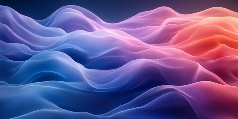 Fototapeta premium vibrant abstract design featuring smooth wavy gradients in vivid colors, creating a dynamic and energetic feel. Perfect for themes of creativity, modernity, and fluidity in digital art