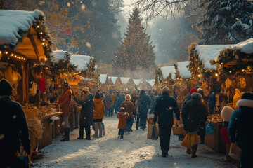 Obraz premium Le marché de noël