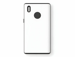 A sleek white smartphone design showcasing modern features and minimalist aesthetics for digital lifestyle.