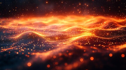 Abstract connectivity illustration glowing data streams interactive nodes and vibrant clusters representing seamless online exchanges