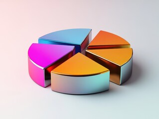 Obraz premium Colorful Pie Chart