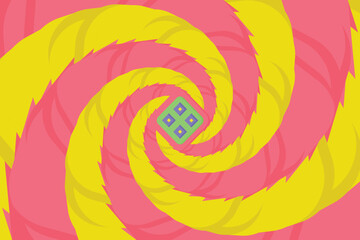 vector psychedelic optical illusion wallpaper or background