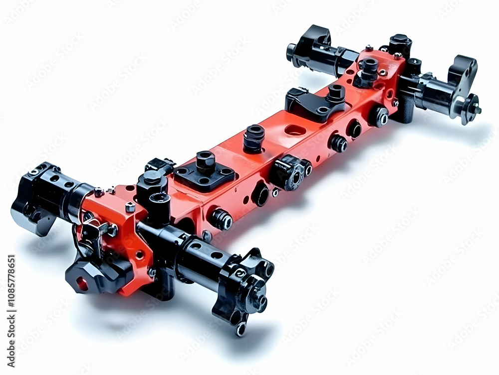 Poster a detailed view of a precision-engineered automotive component showcasing craftsmanship and innovati