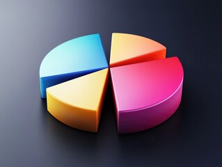 Obraz premium Colorful Pie Chart