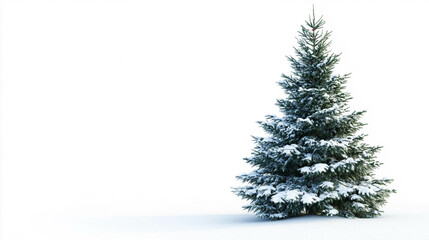 Obraz premium Christmas tree on a white background