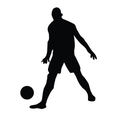 football player silhouette Shape Vol 7