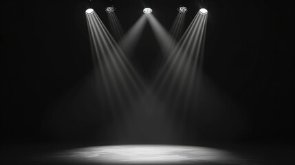 Light and Shadow Effect Black Background