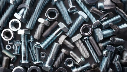 bolts nuts screws, AI generated