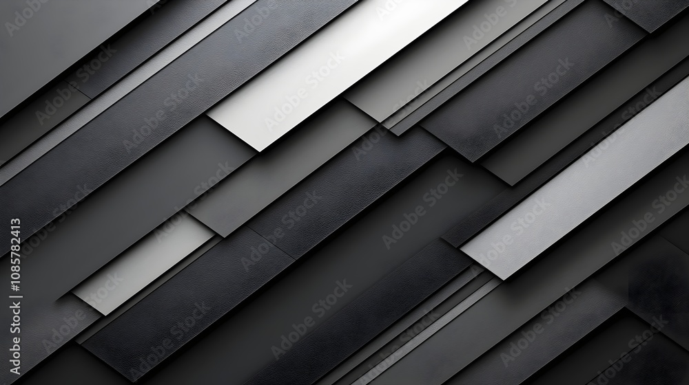 Aufkleber an abstract composition of layered textures featuring black and gray panels, creating a modern, styl