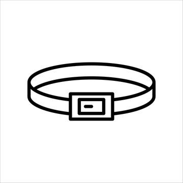recommend clip art: Belt line icon, outline style icon for web site or mobile app, clothes and accessories, strap vector icon, simple vector illustration