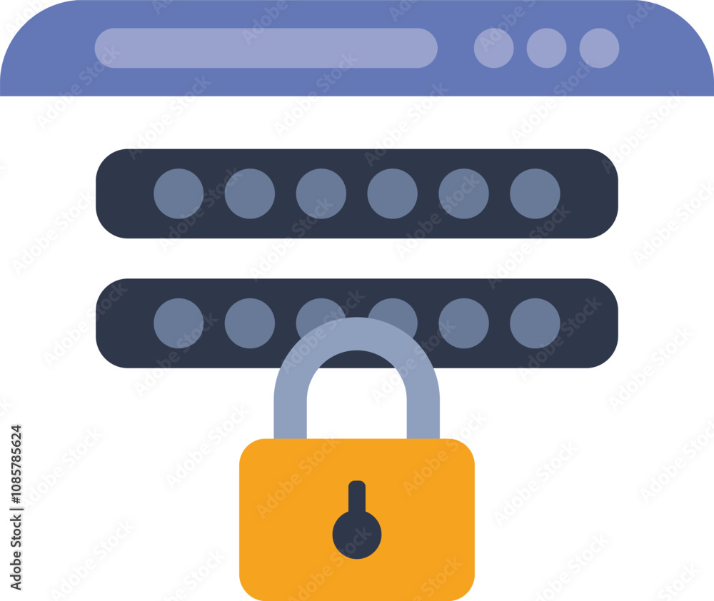 Poster server data is being secured with a padlock and password protection