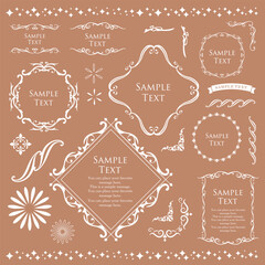 クリスマスのフレームセット