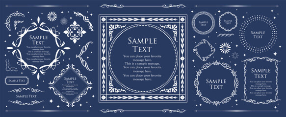 クリスマスのフレームセット