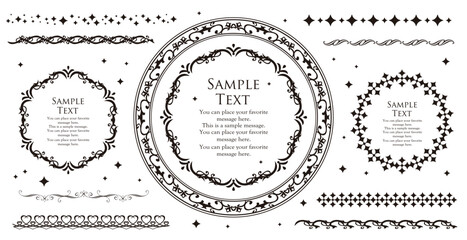 クリスマスのフレームセット