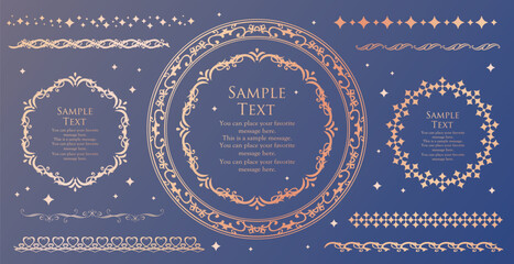 クリスマスのフレームセット