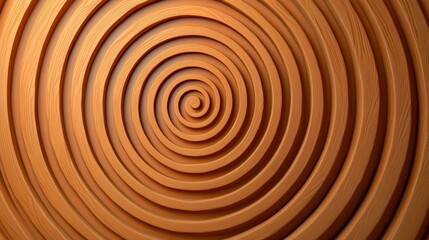 Obraz premium Abstract Circular Pattern in Warm Earthy Tones with Smooth Textures Capturing the Essence of Modern Design and Minimalistic Style for Artistic Purposes