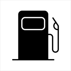 gas station icon.Symbol isolated white background. vector illustration. color editable.