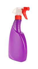 Bottle of cleaning product isolated on white