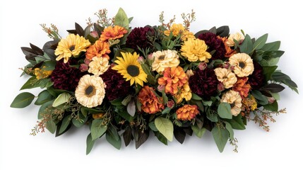 Obraz premium Floral arrangement display home decor decorative art indoor space top view vibrant colors