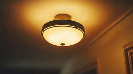 Modern Flush Mount Ceiling Light in Warm Tone