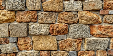 Obraz premium Rough Stone Wall Texture, Close-up, Brick Wall, Stone Background, Architectural Detail