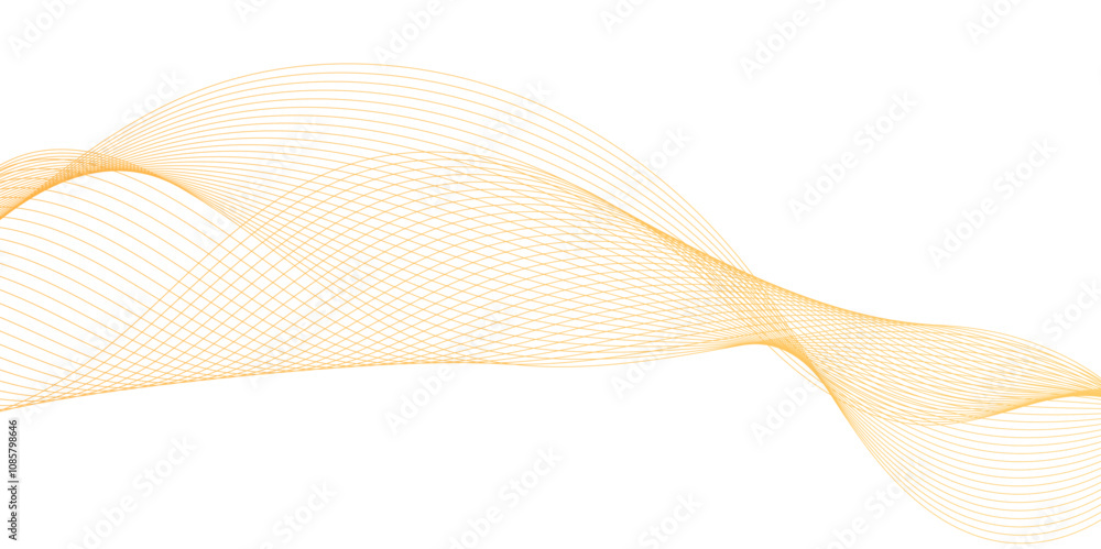 Poster abstract golden wave line background, minimalistic tillable patterns with fine lines and simple elem