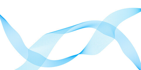 Abstract modern with blue wavy lines background, futuristic technology and sound wave pattern, smooth wave abstract vector background layout layout design. 