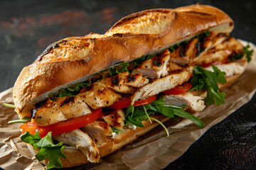 grilled salmon steak with vegetables