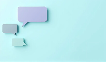 Speech Bubble on Pink Background