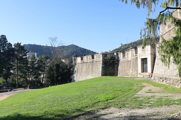 Le fort Vauban, vue de l'extérieur, ville d'Alès, département du Gard, France