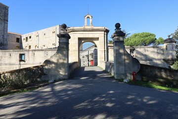 Le fort Vauban, vue de l'extérieur, ville d'Alès, département du Gard, France