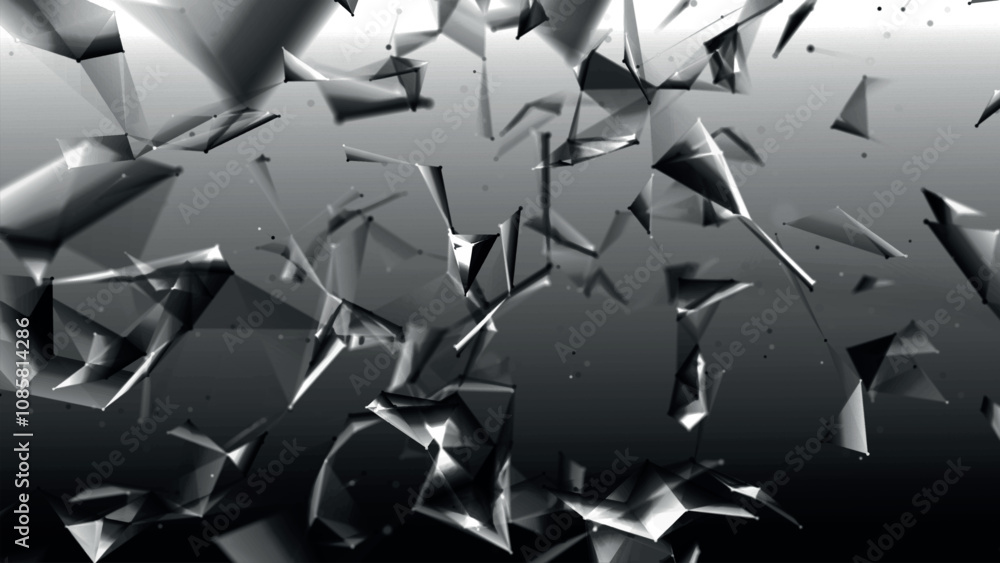 Poster abstract background with connected dots and lines. digital technology background. network connection