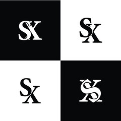 SK letter design EPS Vectors file