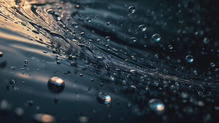 Mesmerizing Dance of Water Droplets and Reflections5