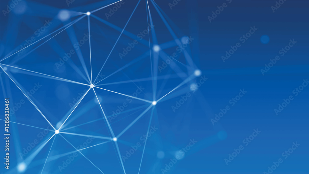 Poster abstract background with connected dots and lines. digital technology background. network connection