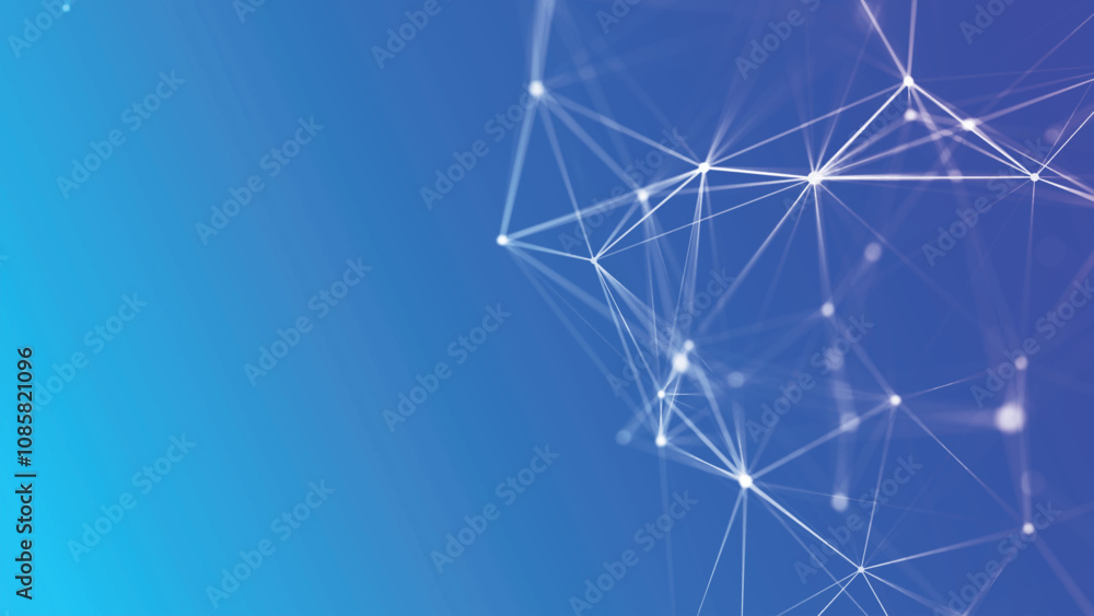 Poster abstract background with connected dots and lines. digital technology background. network connection