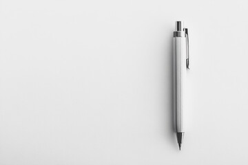 Pen on white surface