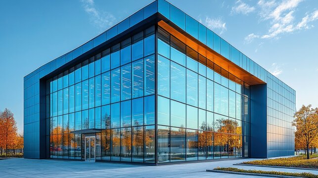 Double-skin curtain wall detail showing ventilation system and technical implementation
