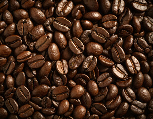 Fototapeta premium Brown coffee beam texture.