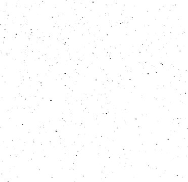 Snow, stars, twinkling lights, rain drops on black background. Abstract vector noise. Small particles of debris and dust. Distressed uneven grunge texture overlay.