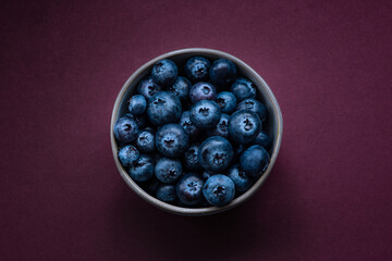 Fresh Blueberries in a Bowl 